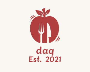 Vegan - Red Apple Diner logo design