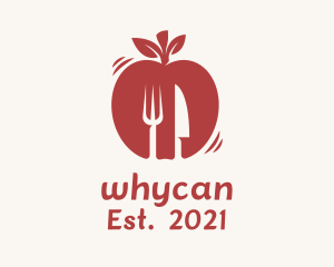 Vegan - Red Apple Diner logo design