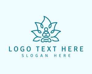 Lotus - Yoga Spiritual Meditation logo design