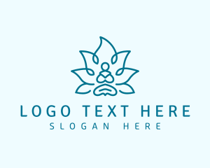 Chakra - Yoga Spiritual Meditation logo design