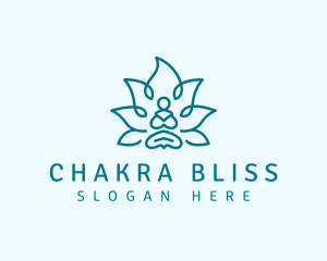 Chakra - Yoga Spiritual Meditation logo design
