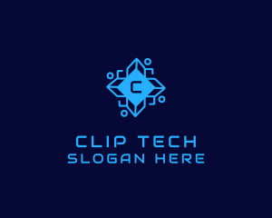 Digital Tech Circuit logo design