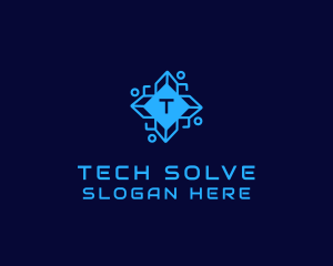 Digital Tech Circuit logo design