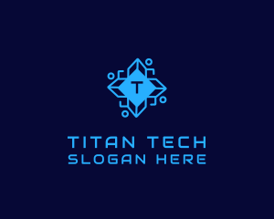 Digital Tech Circuit logo design