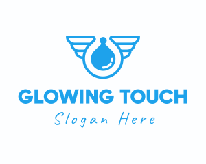 Moisturizer - Liquid Sanitizer Wings logo design