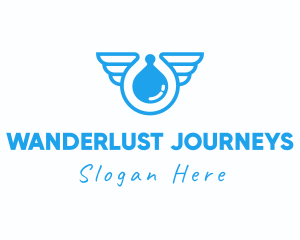 Hand Wash - Liquid Sanitizer Wings logo design