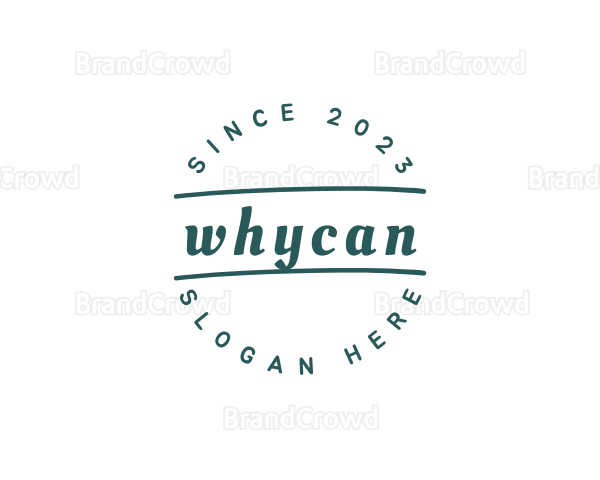 Green Handwritten Business Logo