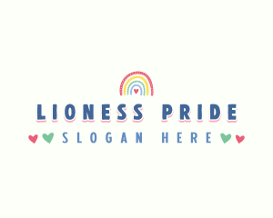 Rainbow Pride Heart logo design