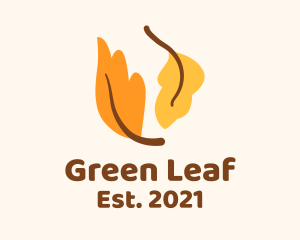 Autumn Leaf Foliage logo design