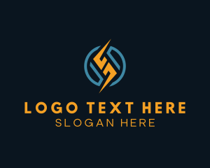 App - Lightning Bolt Voltage logo design