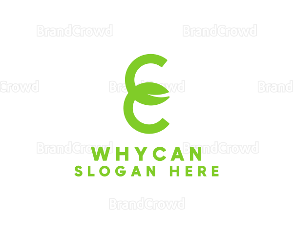 Business Leaf Letter E Logo