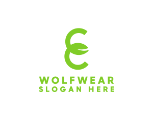 Vegan - Business Leaf Letter E logo design