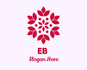 Natural - Red Beauty Lotus logo design