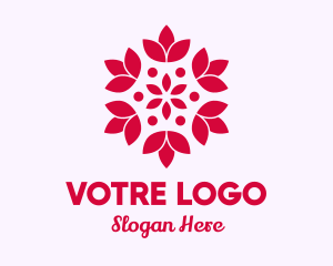 Shape - Red Beauty Lotus logo design