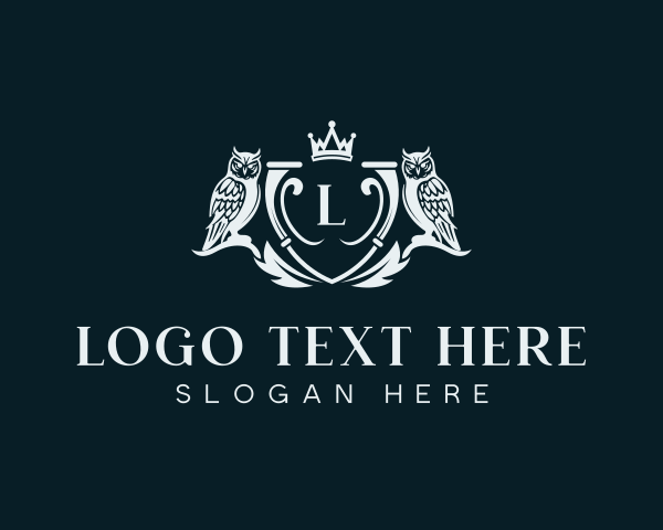 Prestige - Elegant Owl Crest logo design