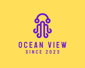 Octopus Ocean Aquarium logo design