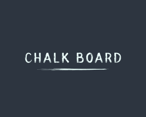 Blackboard - Handwriting Chalk Brush logo design