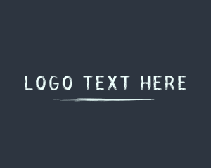 Cartoonish - Handwriting Chalk Wordmark logo design