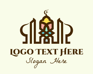 Islamic Mosque Architecture Logo