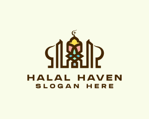 Islamic Mosque Architecture logo design