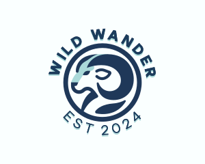 Wild Ram Animal logo design