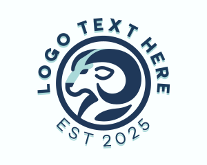 Ram - Wild Ram Animal logo design