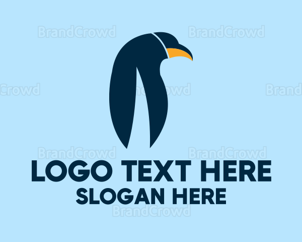 Emperor Penguin Animal Logo