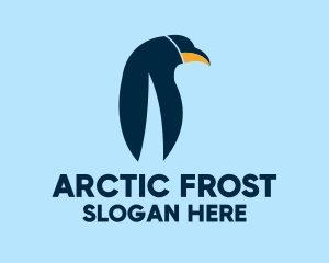 Tundra - Emperor Penguin Animal logo design