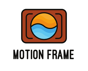 Camera Frame Nature logo design