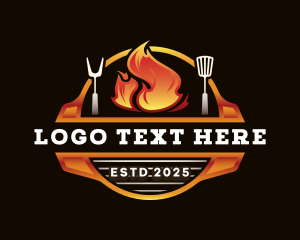 Roast - Flame Roast Restaurant logo design