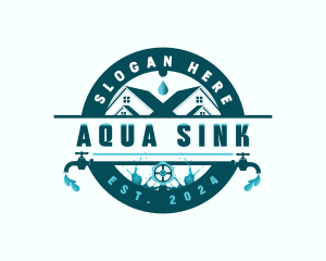 Sink - Plumbing Valve Faucet logo design