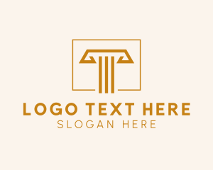 Politics - Luxury Pillar Architecture logo design