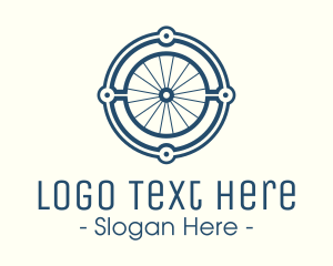 Wheel - Minimalist Bicycle Wheel logo design