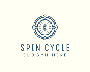 Wheel - Minimalist Bicycle Wheel logo design