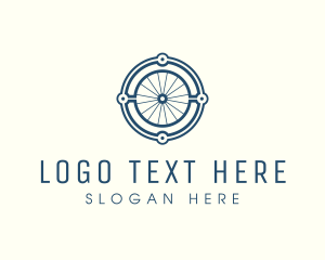 Brand - Minimalist Bicycle Wheel logo design