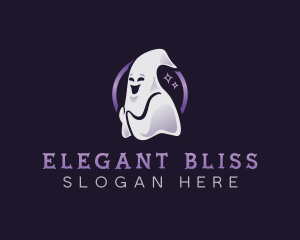 Arcade - Spooky Halloween Ghost logo design