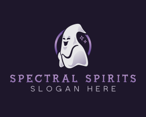 Ghoul - Spooky Halloween Ghost logo design