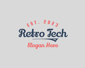 Retro Fashion Script logo design