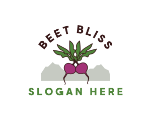 Beet - Organic Beet Badge logo design