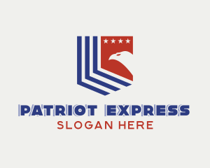 America - America Patriotic Eagle logo design