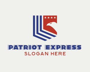 America Patriotic Eagle logo design