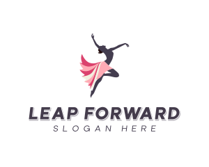 Jumping - Sports Dancing Fitness logo design