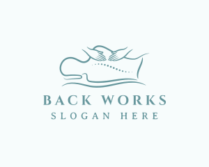 Hands Body Massage logo design