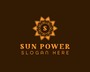 Cloud Flower Sun  logo design