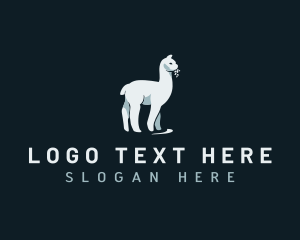 Veterinarian - Alpaca Llama Animal logo design