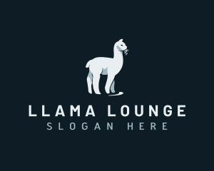 Alpaca Llama Animal logo design