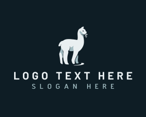 Wool - Alpaca Llama Animal logo design