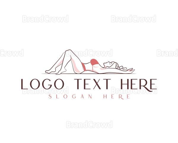 Erotic Sexy Woman Lingerie Logo