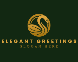 Luxury Elegant Swan logo design