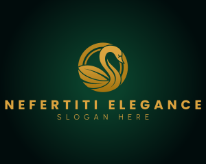 Luxury Elegant Swan logo design